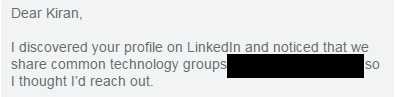 A connection request with context